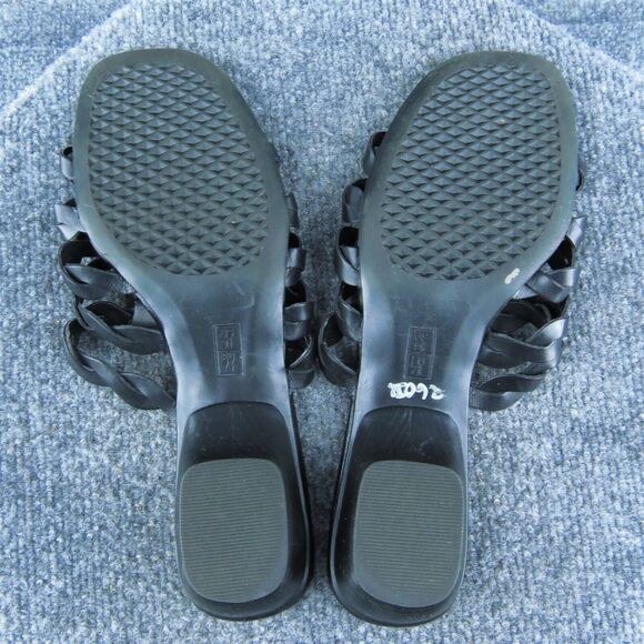 Aerosoles Women Slide Sandal Shoes Black Synthetic Size 9.5 Medium - Picture 7 of 9